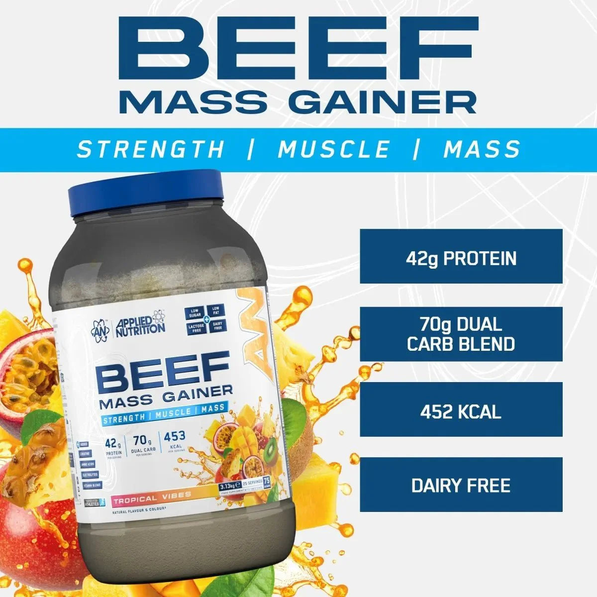 BEEF MASS GAINER 3.13kg
