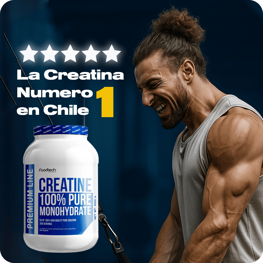 Creatine 100% Pure Monohydrate 1kg - Foodtech