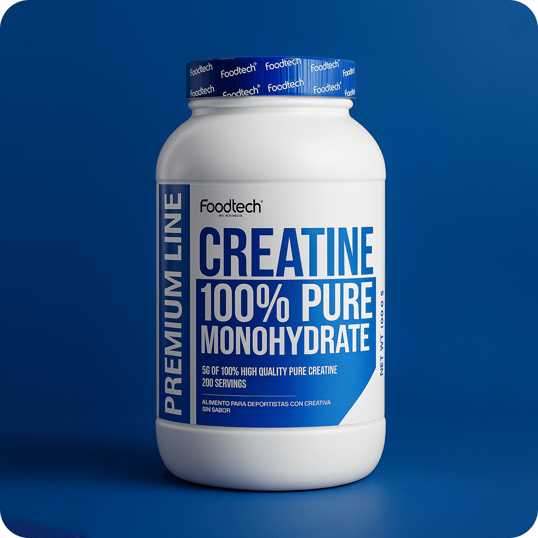 Creatine 100% Pure Monohydrate 1kg - Foodtech