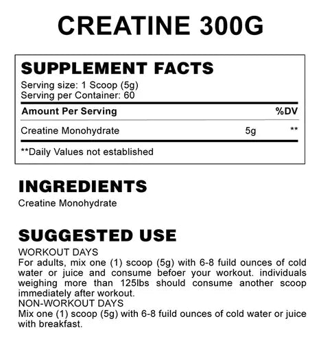 100% Creatine Monohydrate Simply