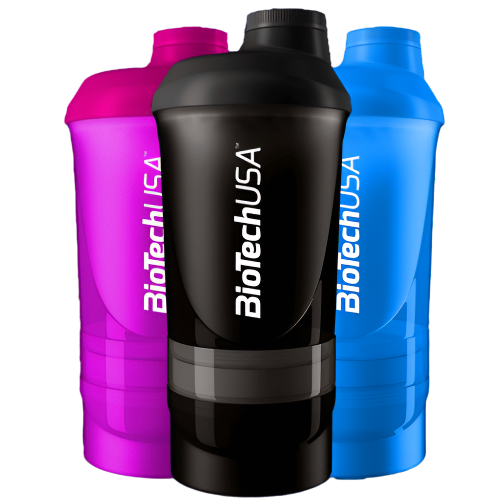 Shaker BiotechUSA 600ml + 2 Compartimientos