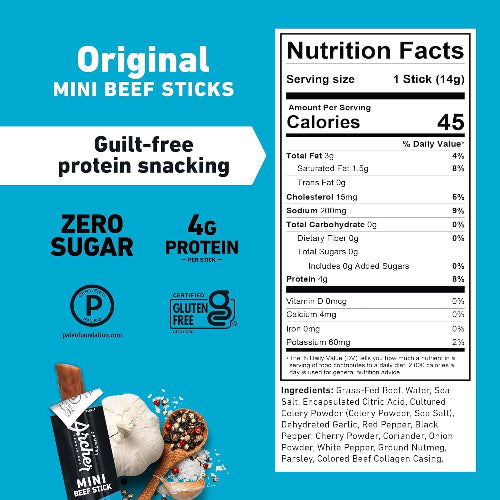 Archer | Mini Beef Sticks Grass-Fed Beef Original