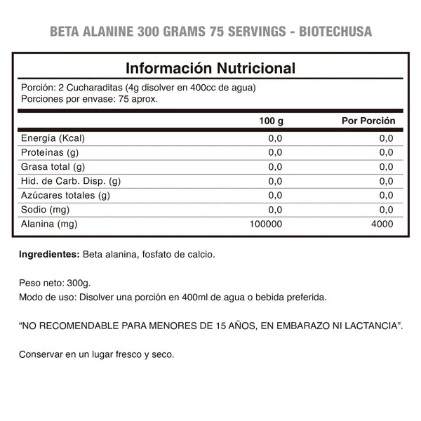 BETA ALANINA BIOTECH