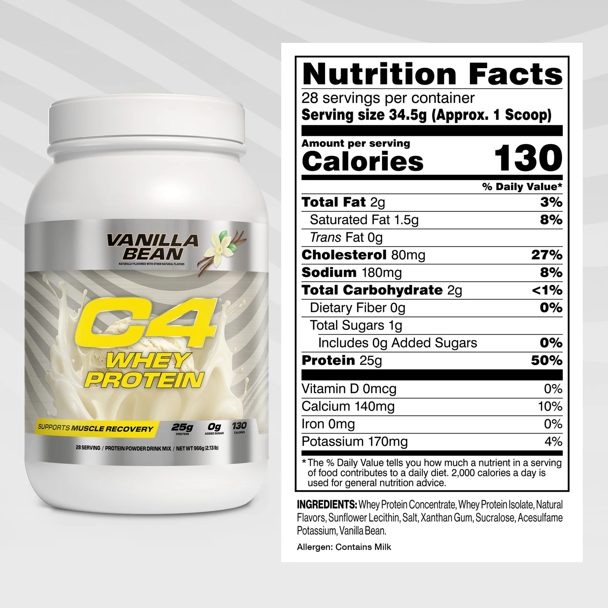 C4 WHEY PROTEIN Vainilla Bean