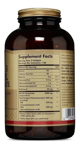Omega 3 fish oil concentrate
