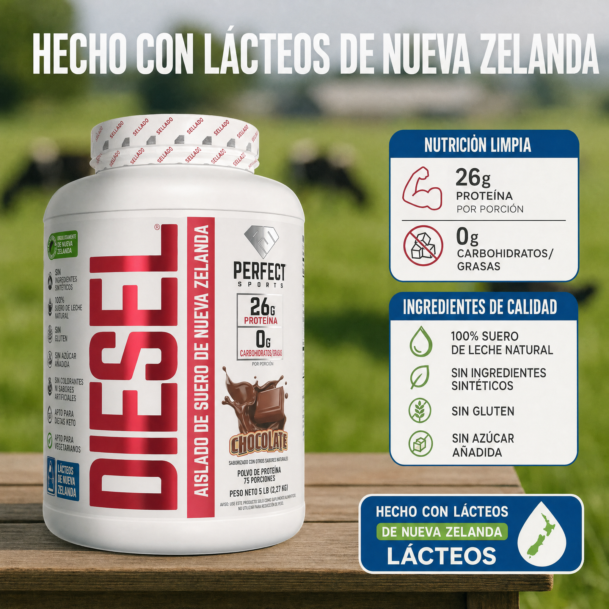 Diesel New Zealand Whey Isolate 2LB