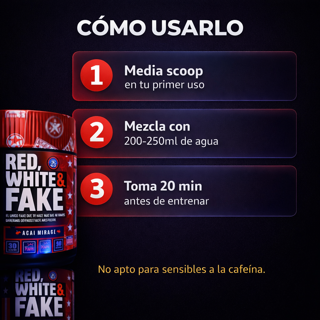 RED WHITE FAKE MBN - Cómo usarlo: 3 pasos simples