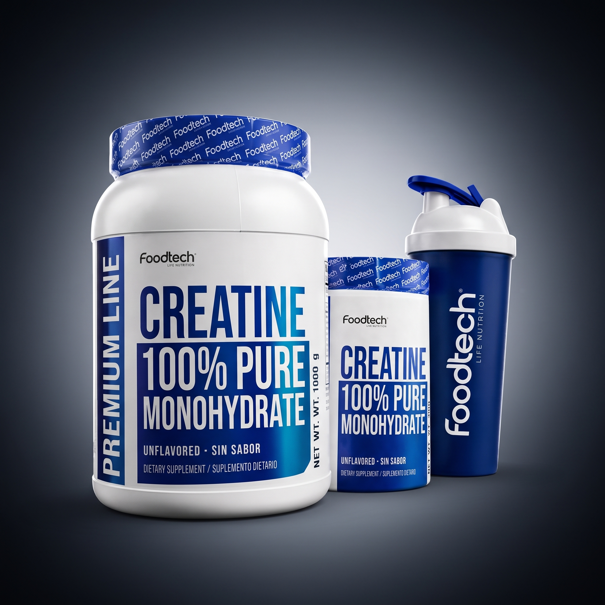 Super pack Creatina 1kg + 300g + Shaker