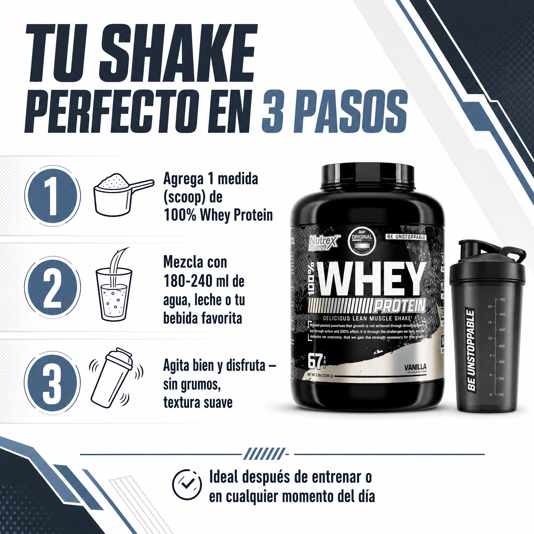 Nutrex 100% Whey Protein 5 lbs