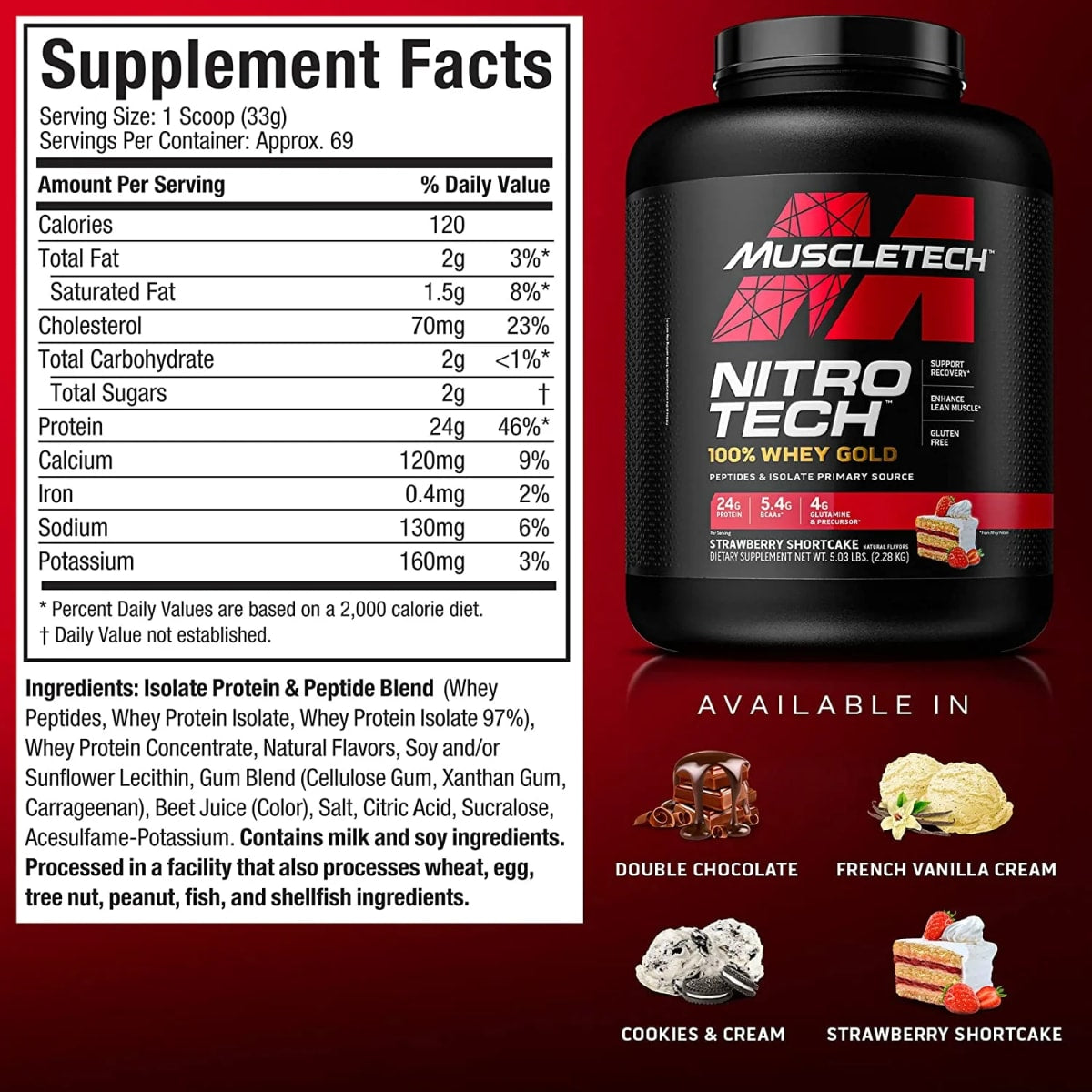 NITROTECH WHEY GOLD 5lbs