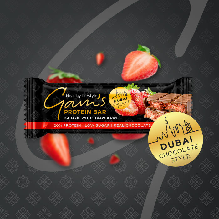 Barra de Proteína Dubai Gams Frutilla