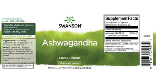 Ashwagandha 450mg SWANSON